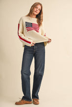 Load image into Gallery viewer, American Flag Knit Sweater
