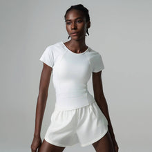 Load image into Gallery viewer, Sodalemon - Stretch Yoga Fitness Wear Short Sleeve T-shirt