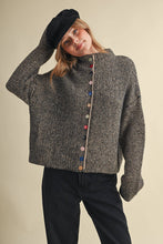 Load image into Gallery viewer, Striped Sweater Cardigan - Grey