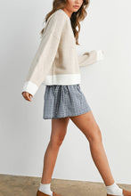 Load image into Gallery viewer, BUTTERMELON - Cozy Contrast Trim Sweater-BMW8575