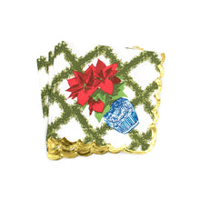Load image into Gallery viewer, 8 Oak Lane - Poinsettia Garland Paper Beverage Napkins, 16-Pack