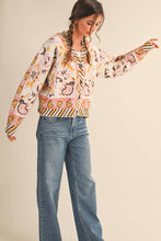 Load image into Gallery viewer, Paisley Knit Sweater Cardigan