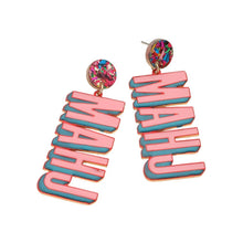 Load image into Gallery viewer, MAHJ Letter Drop Statement Earrings