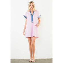 Load image into Gallery viewer, Short Sleeve Striped Textured Dress