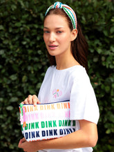 Load image into Gallery viewer, Shiraleah - "DINK DINK DINK" LARGE ZIP POUCH, MULTI