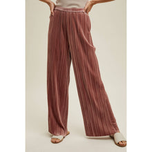 Load image into Gallery viewer, Crushed Velvet Wide Leg Pants