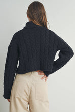 Load image into Gallery viewer, BUTTERMELON - Thick Braid With Turtle Neck Long-Sleeve Sweater -  BMW7168