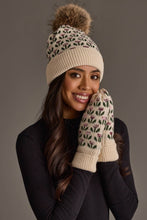 Load image into Gallery viewer, Panache Apparel Co. - Cream Small Floral Pattern Knit Pom Hat