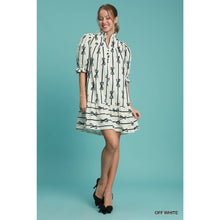 Load image into Gallery viewer, STYLE USA - Ribbon Scalloped Mini Dress