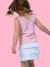 Load image into Gallery viewer, Girls Pink Sleeveless Polo Active Top