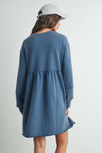 Load image into Gallery viewer, BUTTERMELON - Fall Full Sleeve Winter Mini Dress - BMD7507: OLIVE / L