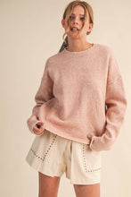 Load image into Gallery viewer, Contrast Scallop Knit Sweater
