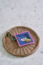 Load image into Gallery viewer, Pickleballs Enameled Tori Trinket Tray - Navy &amp; Pink