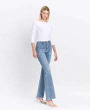 Load image into Gallery viewer, Flying Monkey - High Rise, Front Pocket Flare Jeans -  F5510