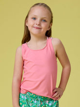 Load image into Gallery viewer, Girls Bubblegum Pink Cross-Back Active Tank Top