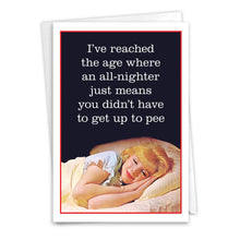 Load image into Gallery viewer, NobleWorks - Funny Birthday Greeting Card - All-Nighter