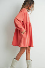 Load image into Gallery viewer, BUTTERMELON - Fall Full Sleeve Winter Mini Dress - BMD7507