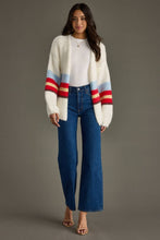 Load image into Gallery viewer, Ivory Striped Cardigan
