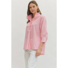 Load image into Gallery viewer, Stripe Print Top - Blue