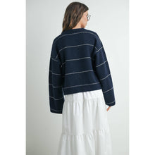 Load image into Gallery viewer, BUTTERMELON - Button Front Striped Cardigan - BMC7580
