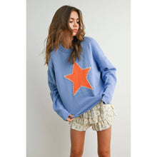Load image into Gallery viewer, BUTTERMELON - Drop Shoulder Star Pattern Sweater - BMW7756
