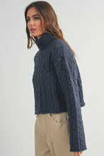 Load image into Gallery viewer, BUTTERMELON - Thick Braid With Turtle Neck Long-Sleeve Sweater -  BMW7168