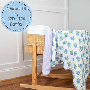 You Had Me At Hydrangea Baby Toddler Muslin Quilt