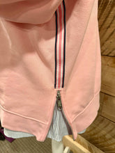 Load image into Gallery viewer, Pearly Vine - Danny Sweatshirt - Pink w Pink, White &amp; Navy Stripe Ribbon