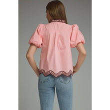 Load image into Gallery viewer, STYLE USA - Solid short puff sleeve top