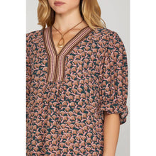 Load image into Gallery viewer, WOVEN PRINT MINI DRESS