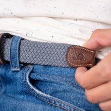 Load image into Gallery viewer, BILLYBELT - Elastic braided belt - Cool Gray