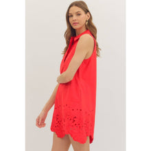 Load image into Gallery viewer, Solid sleeveless mini dress - Green