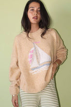 Load image into Gallery viewer, Bailey Rose - Sailboat Knit Fuzzy Sweater