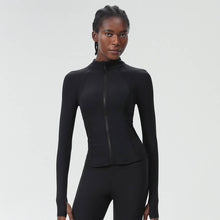 Load image into Gallery viewer, Sodalemon - Women High-Neck Waist-Shaping Yoga Running Workout Jacket