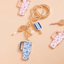 Load image into Gallery viewer, Pickleball Tumbler Keychain Bag Charm