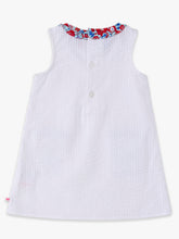 Load image into Gallery viewer, Girls Freedom Floral Bow Ruffle Pocket Dress