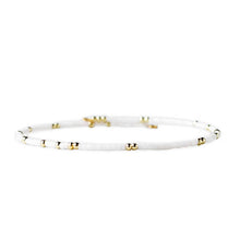 Load image into Gallery viewer, Lenny &amp; Eva - Confetti Beaded Bangle-White, Delicate Stacking Bracelets
