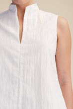 Load image into Gallery viewer, Stand Collar Slit V-Neck Sleeveless Top
