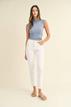 Load image into Gallery viewer, Just Black Denim - Hem Detail Comfort Straight
