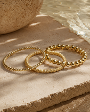 Load image into Gallery viewer, Lenny &amp; Eva - Layering Bracelets-6mm Gold Stacking Bracelets-Smooth