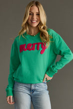 Load image into Gallery viewer, Panache Apparel Co. - Green Merry Sweatshirt