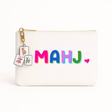 Load image into Gallery viewer, Mahjong Bag | Canvas mahjong gift bag w/ tile zipper