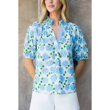 Load image into Gallery viewer, Puff Sleeve Flower Print Top