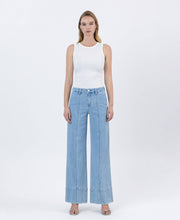 Load image into Gallery viewer, FLYING MONKEY - HIGH RISE SIDE POCKET TROUSER WIDE JEANS F5964