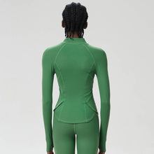 Load image into Gallery viewer, Sodalemon - Women High-Neck Waist-Shaping Yoga Running Workout Jacket