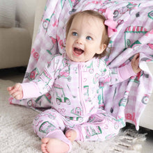 Load image into Gallery viewer, Birdie Babes Convertible Zip Romper | Pink