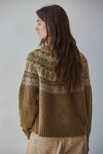Load image into Gallery viewer, Knit Sweater Fair Isle Mock Neck Pullover