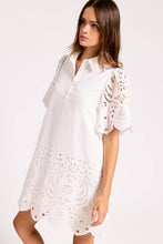 Load image into Gallery viewer, Scallop Embroidered Mini Dress