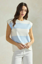 Load image into Gallery viewer, Striped Sleeveless Knit Top