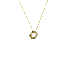 Load image into Gallery viewer, Savvy Bling - Initial Balloon Bubble Gold Necklace: W / GOLD SMOOTH